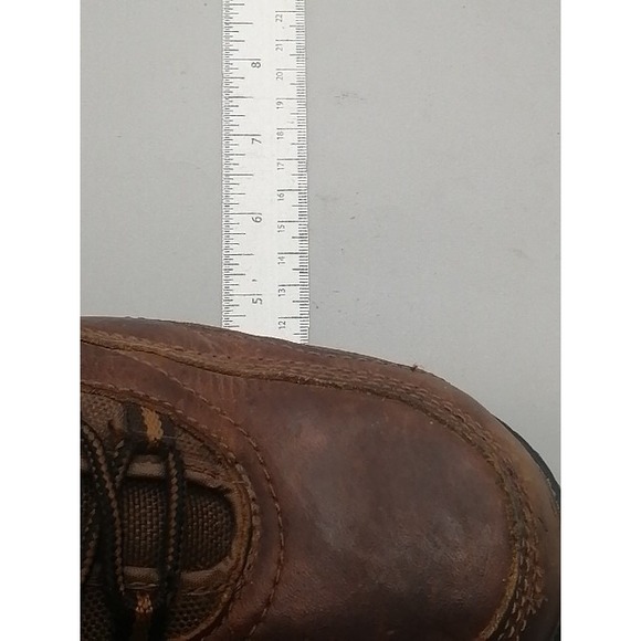 Georgia Boot Oxfords Mens Brown 10 Leather Work Shoes Vibram Steel Toe GB3602 - Picture 4 of 11